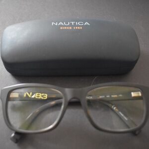 Nautica N83 N8121 309 Men's Matte Dark Tortoise Eyeglass Frames and Rx Lenses